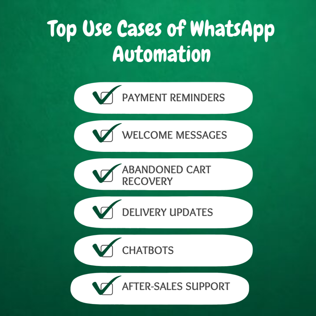 top use caese of whatsapp automation