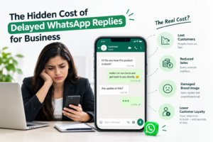 Hidden cost of delayed WhatsApp replies for business.