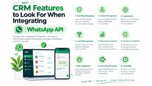 Best CRM features for WhatsApp API integration.