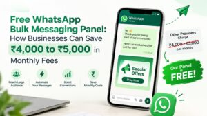 Free WhatsApp bulk messaging panel by Campaign Plus helping businesses reduce monthly subscription costs.